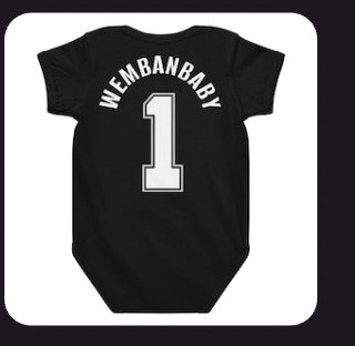 OH BABY, WEMBANBABY! San Antonio Baby Jersey Bodysuit